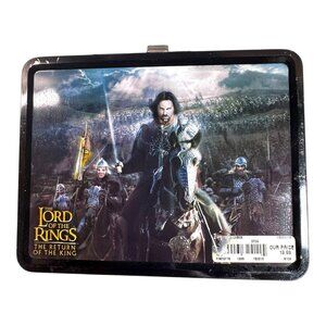 The Lord Of The Rings Return Of The King Metal Lunchbox Matching Thermos Set SEE